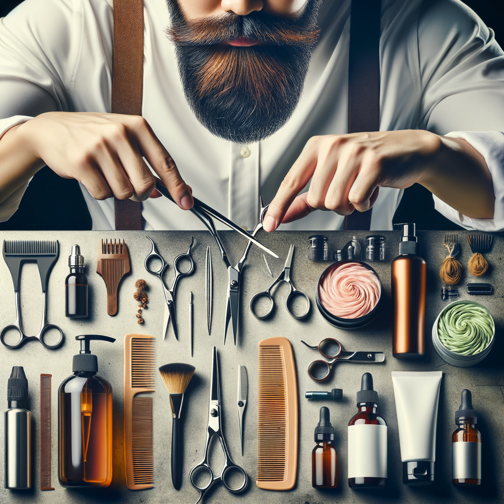 Professional barber demonstrating beard grooming tips and ingrown hair treatments, providing solutions and remedies for beard ingrown hairs, emphasizing on prevention and beard maintenance.