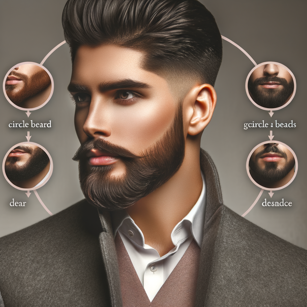 Stylish man showcasing unique Circle Beard Style, highlighting latest Men's Beard Fashion Trends and Grooming Circle Beard tips for Stand Out Beard Styles.
